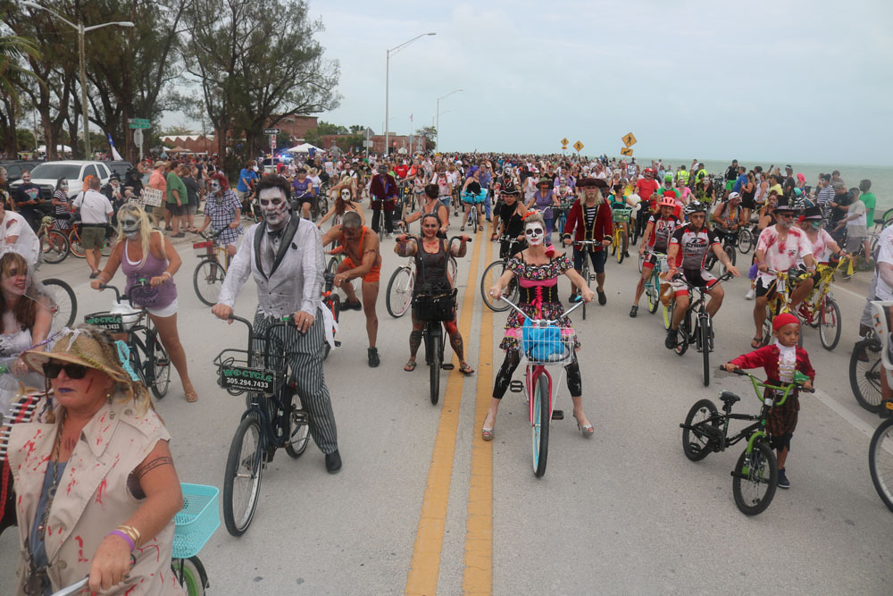 Zombie Bike Ride 2017 photo - Duval Street, Key West